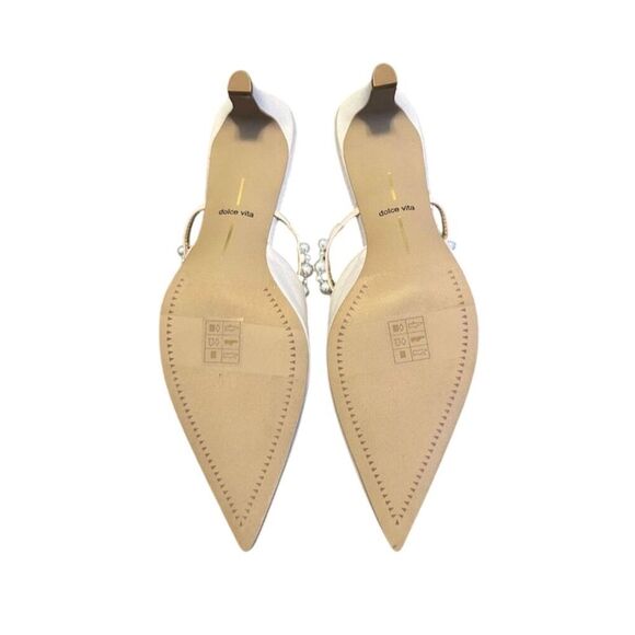 Dolce Vita Kanika Pearl Heels Ivory Stiletto Pumps Size 9.5 - Picture 11 of 14
